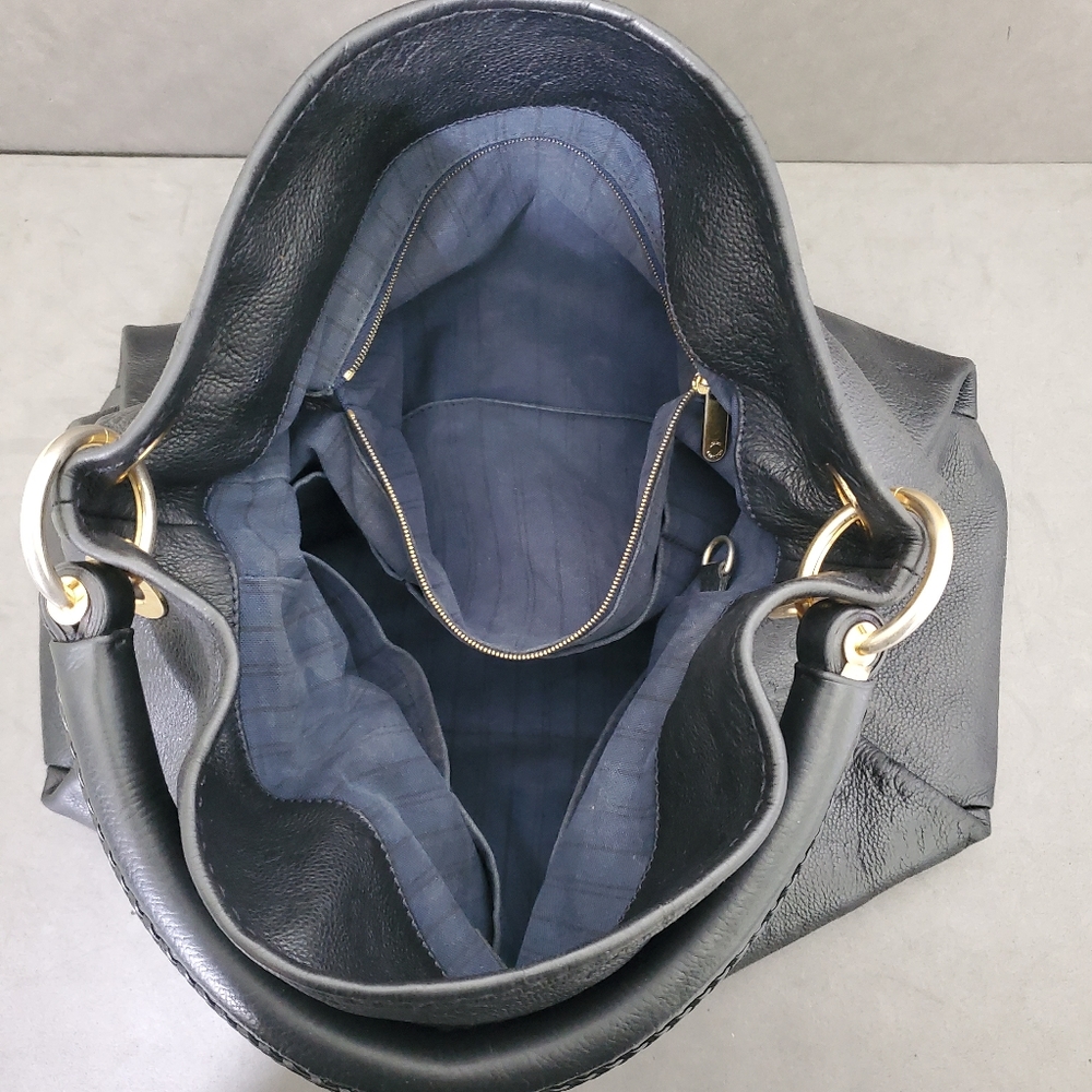 Auth Louis Vuitton Artsy Monogram Empreinte MM Tote HandBag Black Hobo Dustbag - Picture 8 of 16